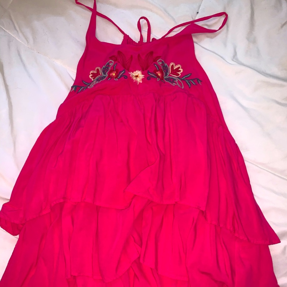 flowy HOT pink blouse!